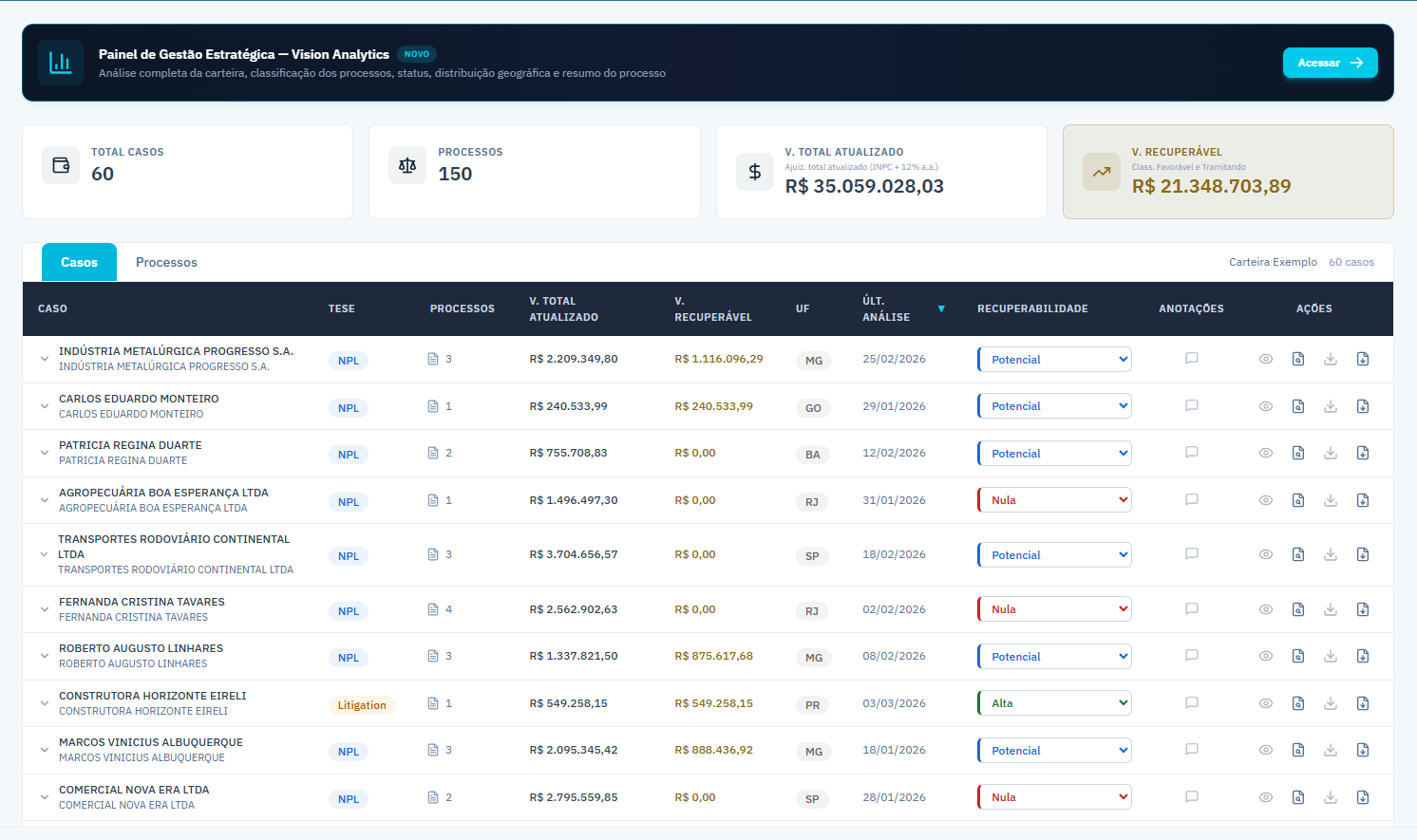 Axion Viewer — Interface de relatórios